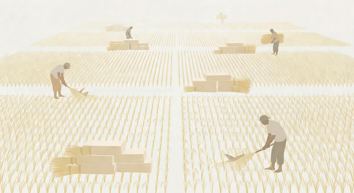 米の収穫